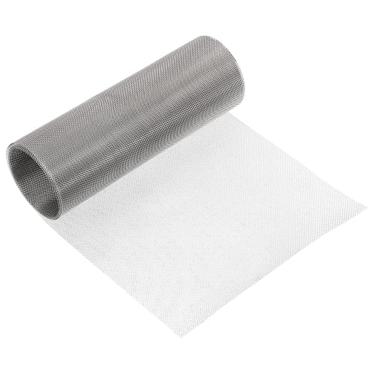 uxcell 20 Mesh 118" x 10" Woven Wire Mesh, 316 Stainless Steel Air Vent Filter by uxcell