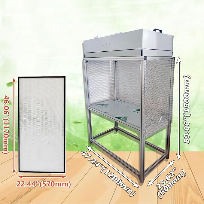 INTSUPERMAI Vertical Laminar Flow Hood Air Flow Clean Bench Workstation - Image 2