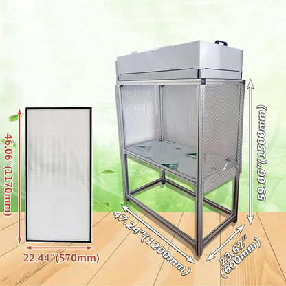 INTSUPERMAI Vertical Laminar Flow Hood Air Flow Clean Bench Workstation - Image 2