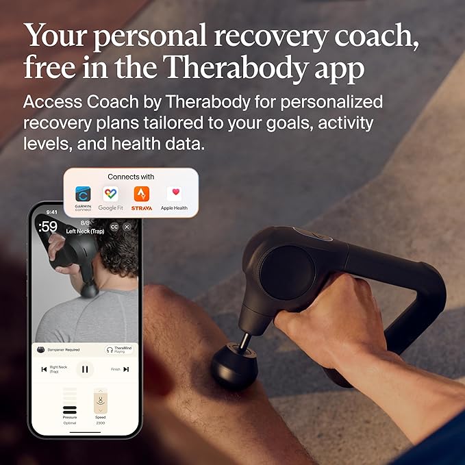 TheraGun Prime (6th Generation) Massage Gun by Therabody – Deep Tissue, Powerful Massage in a Rugged, Durable Design for Reliable Recovery & Pain Relief
