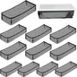 12 PCS Floor Register Traps 4 x 10 Inch Air Vent Filter Mesh Catcher Black Vent by LOSYHU