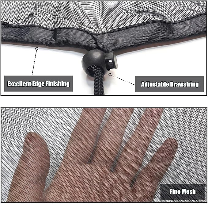 4 Pcs Rain Barrel Mesh Cover, 23.6 inch Water Collection Bucket Net - Image 5
