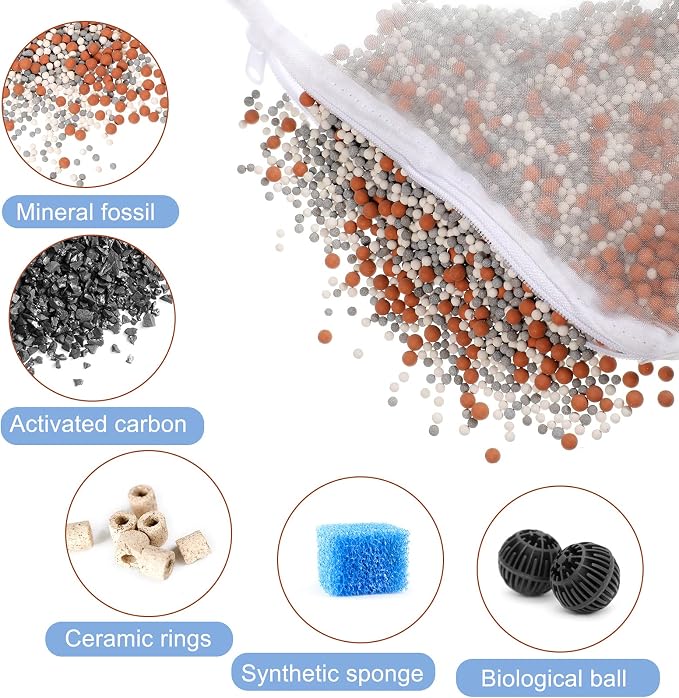 Tegeme 10 Pieces Small Aquarium Filter Media Bags - Image 6