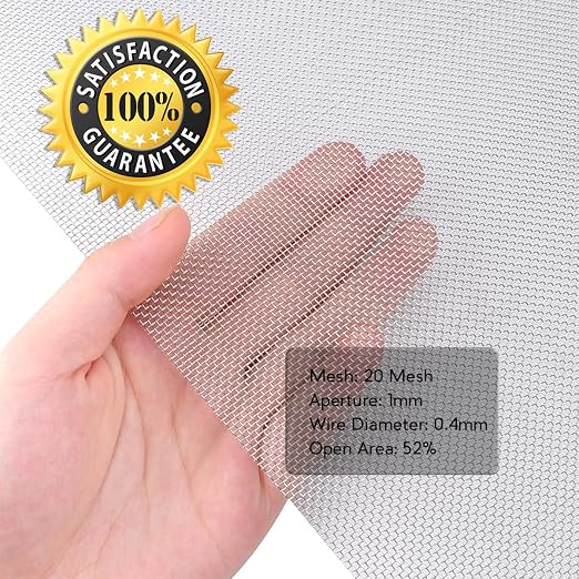 Valchoose 4PACK Stainless Steel Woven Wire Mesh Never Rust, Air Vent Mesh - Image 5