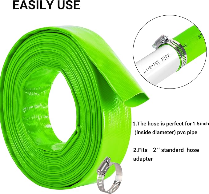 2 inch x 100 FT Pool Backwash Hose, - Image 5