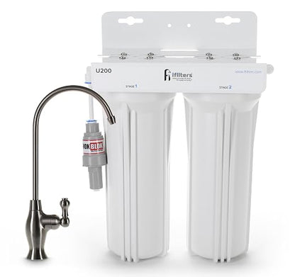 U200 Premium Drinking Water Filtration System 2 Stage w/Designer Faucet & by iFilters
