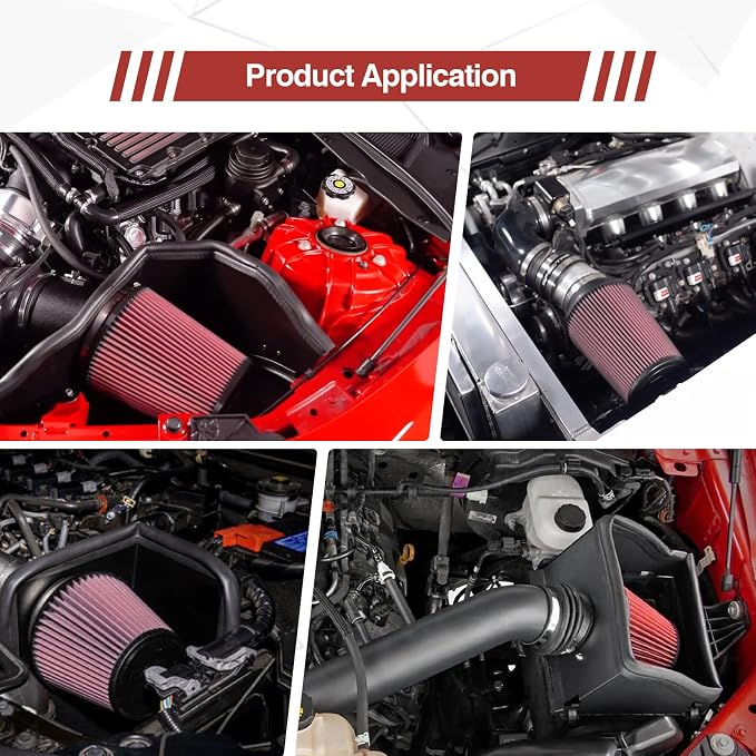 Universal Clamp On Air Intake Filter fits 3 In /3.5 In /4 In Three Different - Image 6