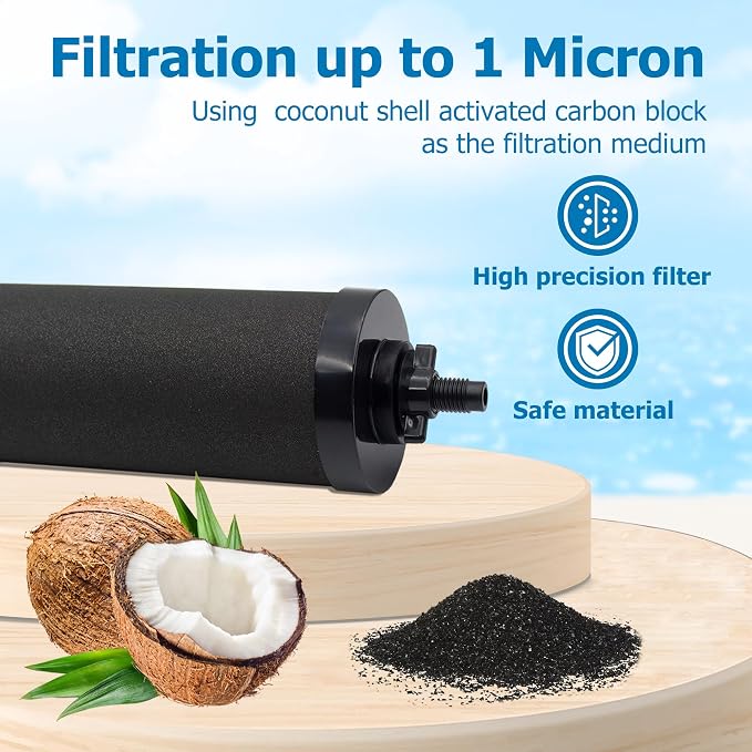 Water Filter Replacement for Berkey® BB9-2 Black Activated Carbon Filters - Image 2