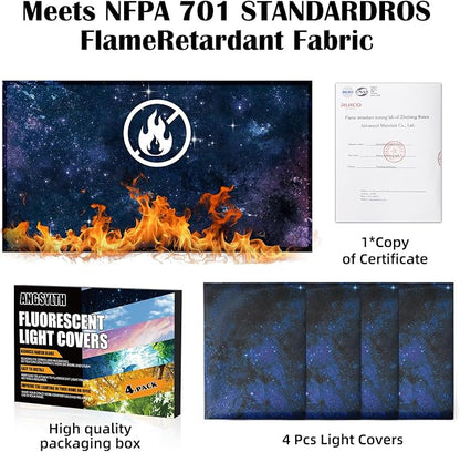 4 Pcs Fluorescent Light Covers - Image 2