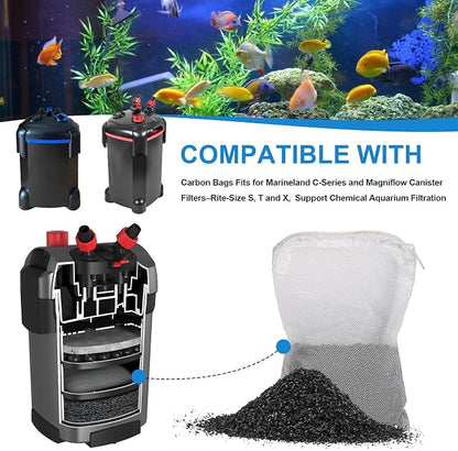 6Pack Aquarium Activated Carbon Bags Fit - Image 2