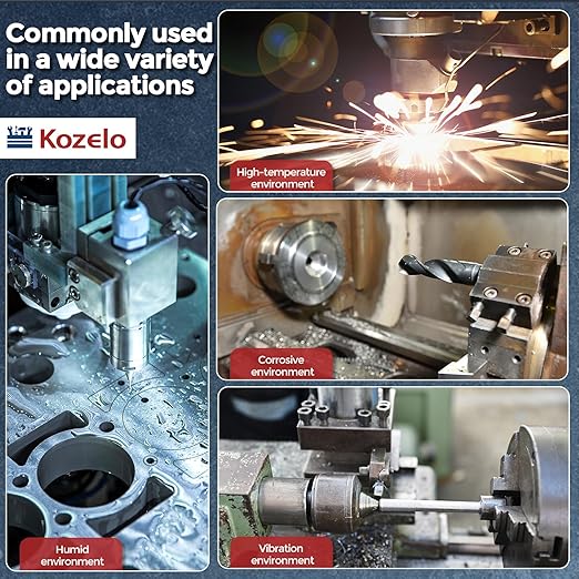 Kozelo 30pcs Socket Head Cap Screws - [M8-1.25 x 12mm] 304 Stainless Steel Allen Socket Drive for Electrical Motor 3D Printing Fan Engine Replacement Use, Silver