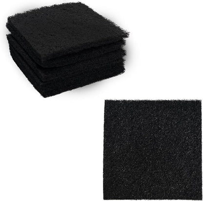 6PCS 5” Square Compost Bin Charcoal Filters, 0.4” Thick Activated Carbon Filters by AUXBC