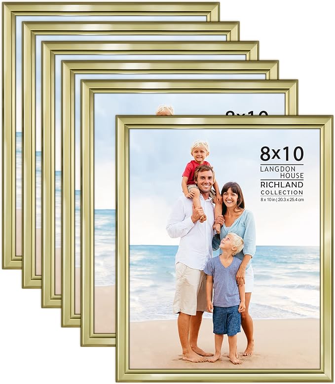 Langdon House 8x10 Picture Frames Set Distinguished Edging by LangdonHouse
