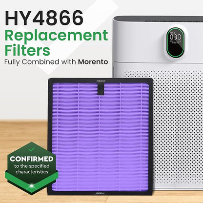 2 Pack Purple HY4866 Air Purifier Replacement Filters – Compatible - Image 3