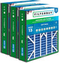 Filterbuy 20x25x5 Air Filter MERV 13 Optimal Smoke & Allergy Defense, Pleated by Filterbuy