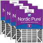 Nordic Pure 20x25x5 Air Bear Replacement 255649-102 MERV 8 Air Filters 4 Pack by NordicPure