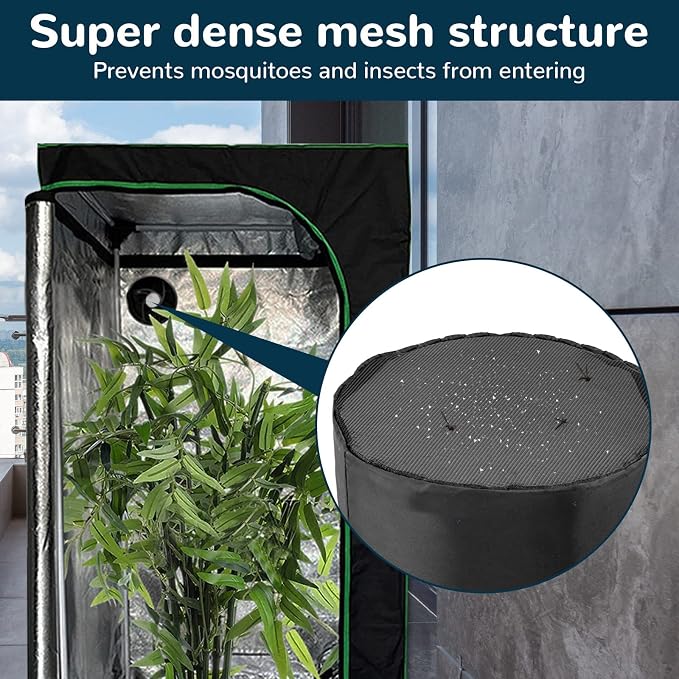 2Pcs 4 Inch Grow Tent Vent Cover Filter, Duct Filter Net - Image 4
