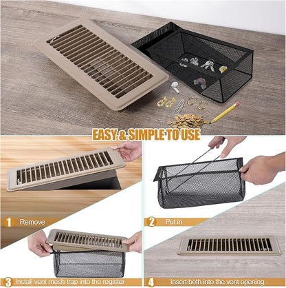 Floor Register Trap 4 x 10 Inch, Upgraded Floor Vent Filter Net Catches Toys - Image 4