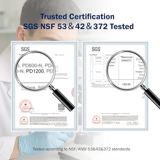 Frizzlife 1200GPD Reverse Osmosis Water Filter, NSF/ANSI 42&58&372 Standards - Image 3