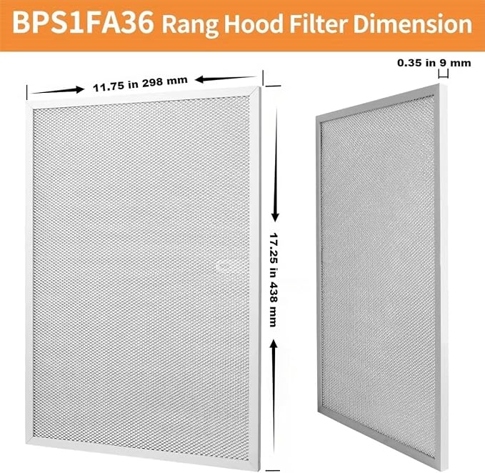 BPS1FA36 Aluminum Range Hood Vent Filter - Image 3