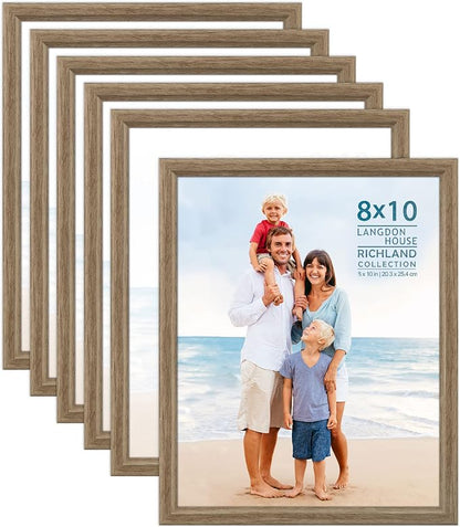 Langdon House 8x10 Picture Frames Contemporary Style Wood-Like Photo Frames by LangdonHouse