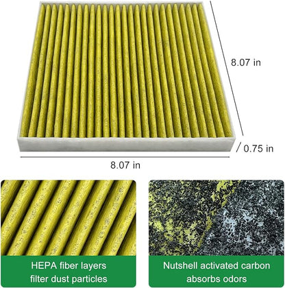 2PCS Cabin Engine Air Filter JMY09 JMP100 Kit Fits - Image 4