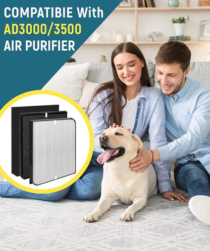6-Pack AD3000/AD3500 Replacement Filter Compatible - Image 3