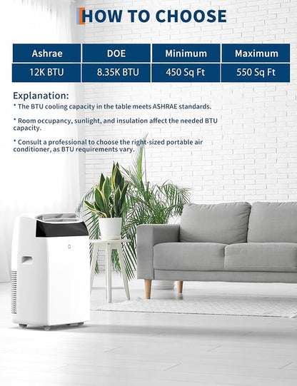 GarveeLife 12, 000 BTU Portable Air Conditioners - Image 6