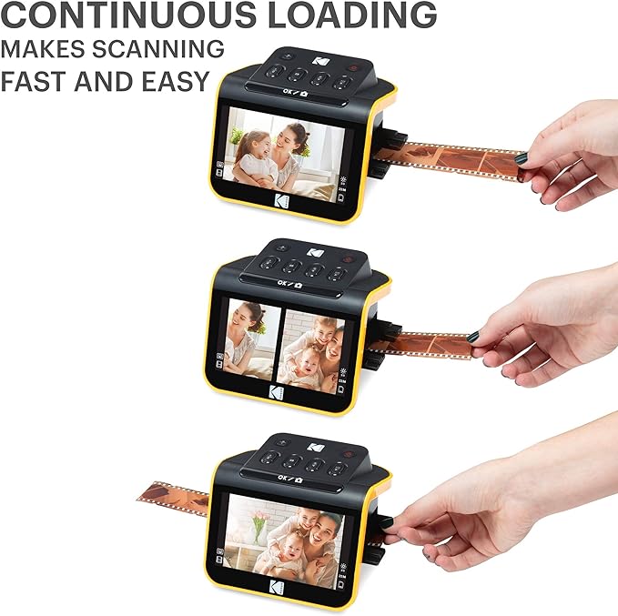 KODAK Slide N SCAN Film & Slide Scanner Digitizer with 5” LCD Screen, Quickly Convert Negatives & Slides to Digital 22MP JPEG Photos, Compatible with 135, 126 and 110 Film & Slides