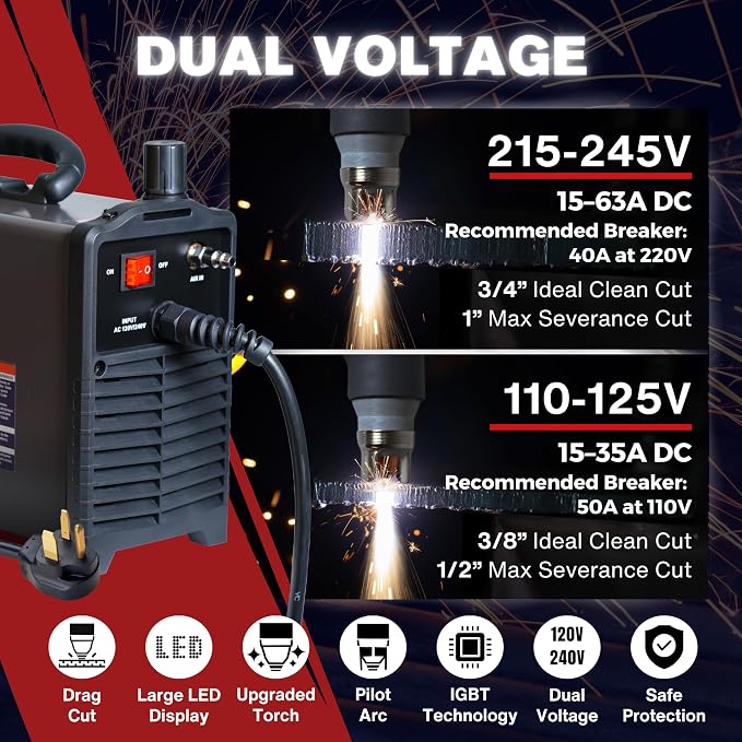 LTP6300D | 63A Non-Touch Pilot Arc Plasma Cutter, Drag-Cut Enabled, Non-HF - Image 5