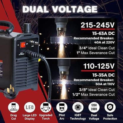 LTP6300DCNC | 63A CNC-Enabled Plasma Cutter, Drag-Cut Enables, Non-HF Blowback - Image 6