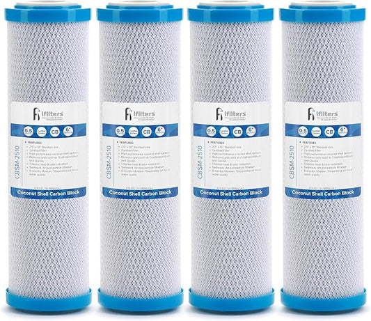 iFilters 0.5-Micron Carbon Block Water Filter – Coconut Shell CTO Drinking by iFilters
