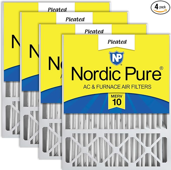 Nordic Pure 20x25x5 Lennox X6673 X6675 Replacement MERV 10 Air Filters 4 Pack by NordicPure