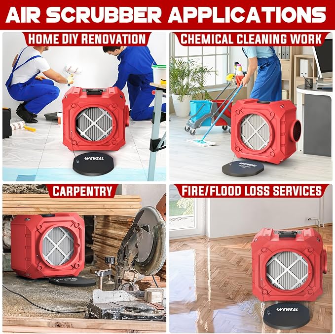 Commercial Air Scrubber, Negative Air Machine - Image 7