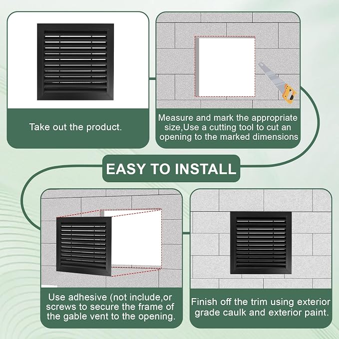 2-Pack 20"x20" Gable Vent - Image 6