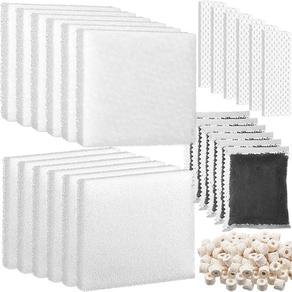 26 Pcs Aquarium Filter Media Kit Compatible by Threlaco