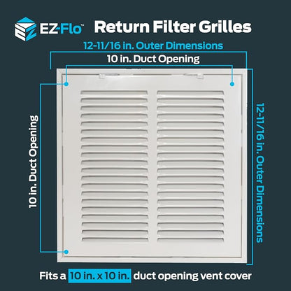 EZ-FLO 10 x 10 Inch Return Air Vent Cover - Image 2