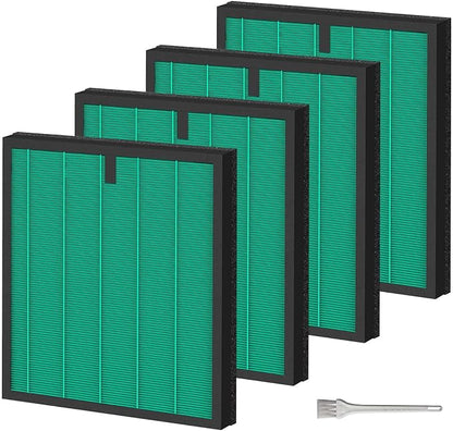 4 Pack HY4866 Air Purifier Replacement Filter Compatible by Cleangela