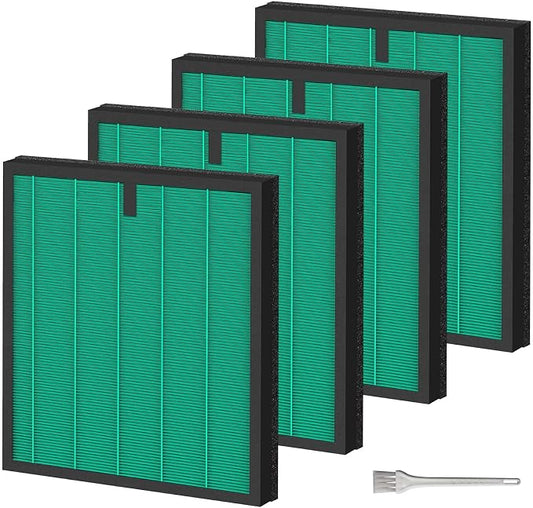 4 Pack HY4866 Air Purifier Replacement Filter Compatible by Cleangela