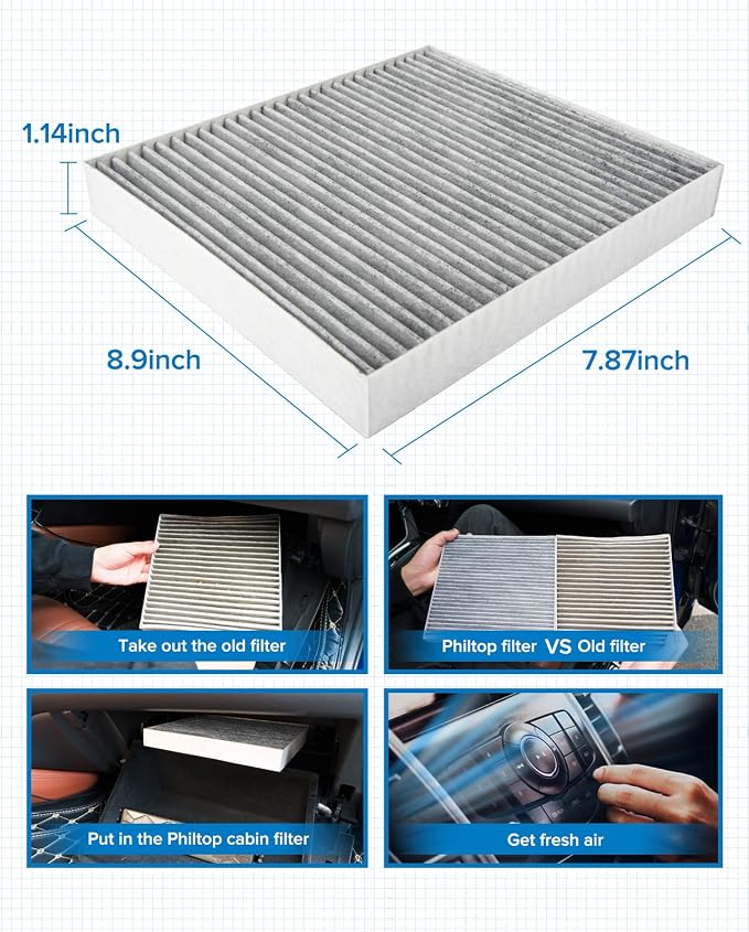 PHILTOP Cabin Air Filter, Replacement - Image 7