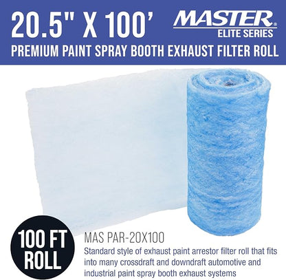 Master Elite Premium Paint Spray Booth Exhaust Filter Roll, 20.5" x 100' - Image 2