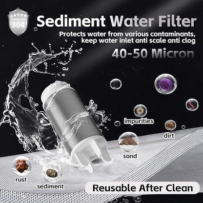 FA22 MINI Brass Sediment Filter, 50 Micron, Reusable Water Filter, Anti Scale - Image 4