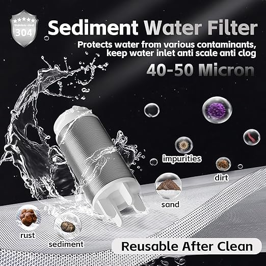 FA20 Brass Sediment Filter, Reusable Washer Water Filters, Traps Sand, 40 - Image 4