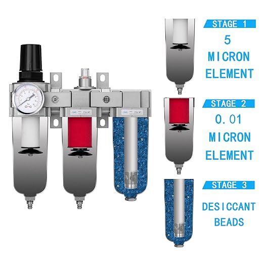 NANPU 1/2" NPT Industrial Grade 3 Stage Air Drying System - Image 5