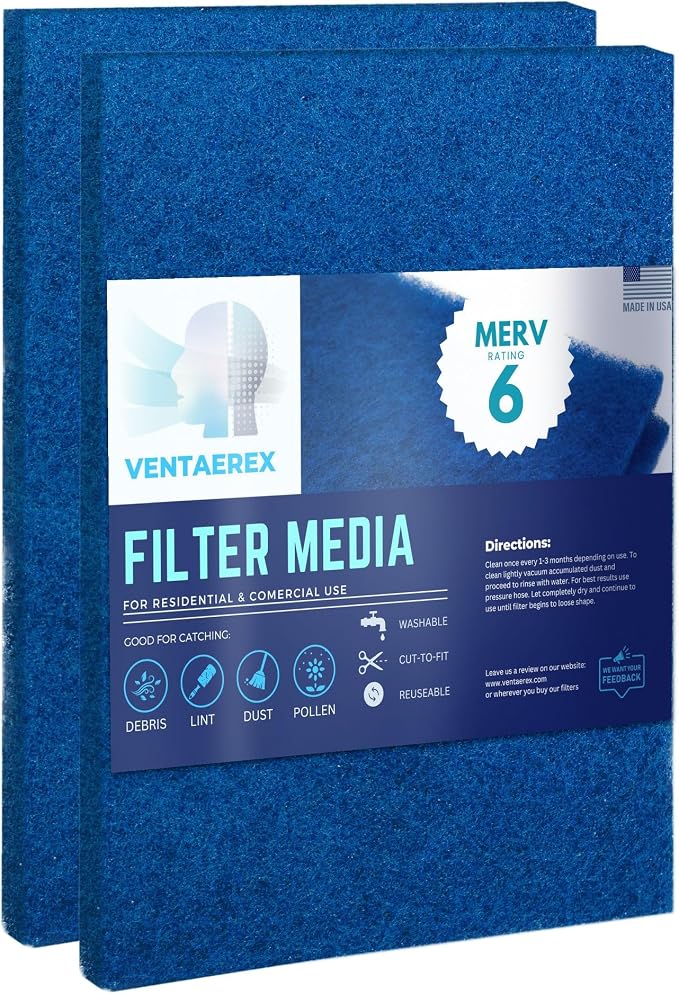 16x25x1 Reusable Air Filters by VENTAEREX