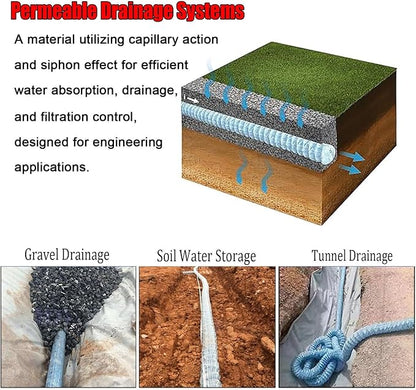 Commercial French Drain Pipe for Water Drainage, Construction Site/Sports Field - Image 3