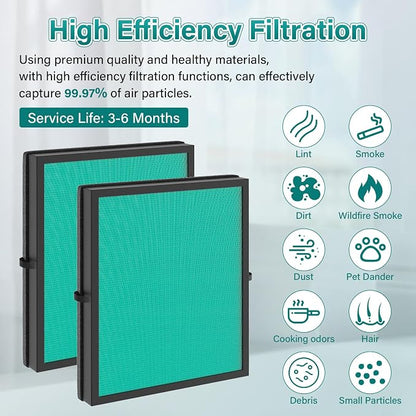 2 Pack MK04 Air Filter Replacement - Image 7