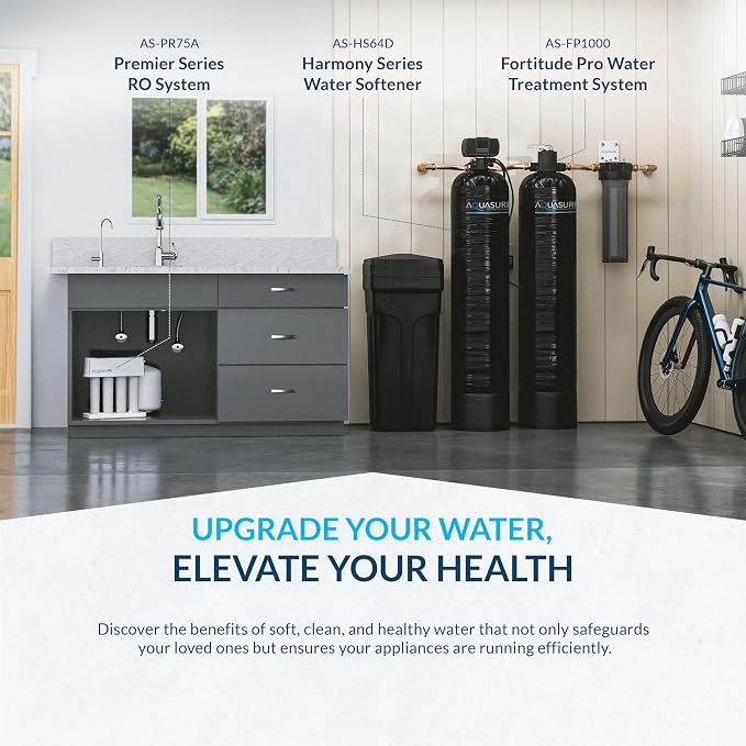 Aquasure Harmony Series 72, 000 Grains Whole House Water Softener w/High - Image 9