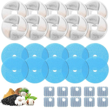 10 Set Cat Water Fountain Filter Replacement by ZEKIRY