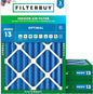 Filterbuy 20x24x4 Air Filter MERV 13 Optimal Smoke & Allergy Defense, by Filterbuy